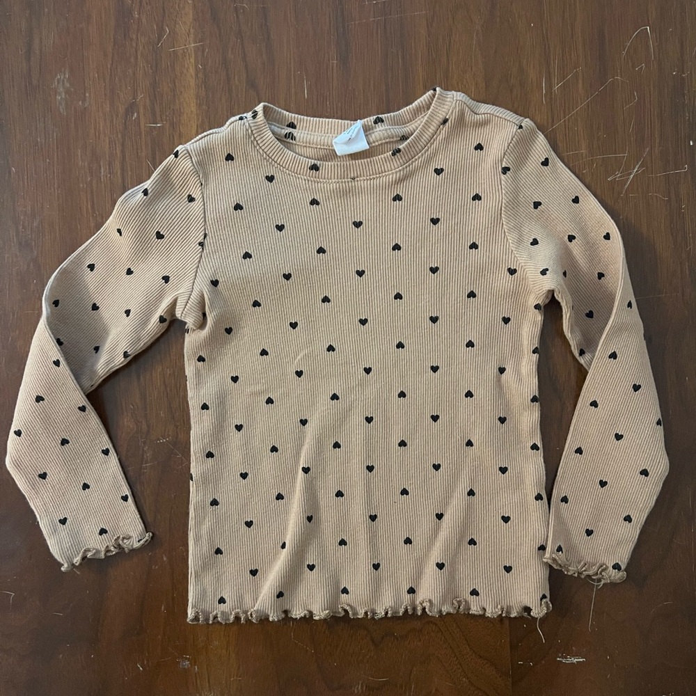 Gap Kids Long Sleeve Shirt w/ Hearts